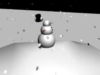 winter scene snowman snow 3d max - snowman.max by jaykillbob